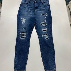 AE curvy super high rise jeggings- long